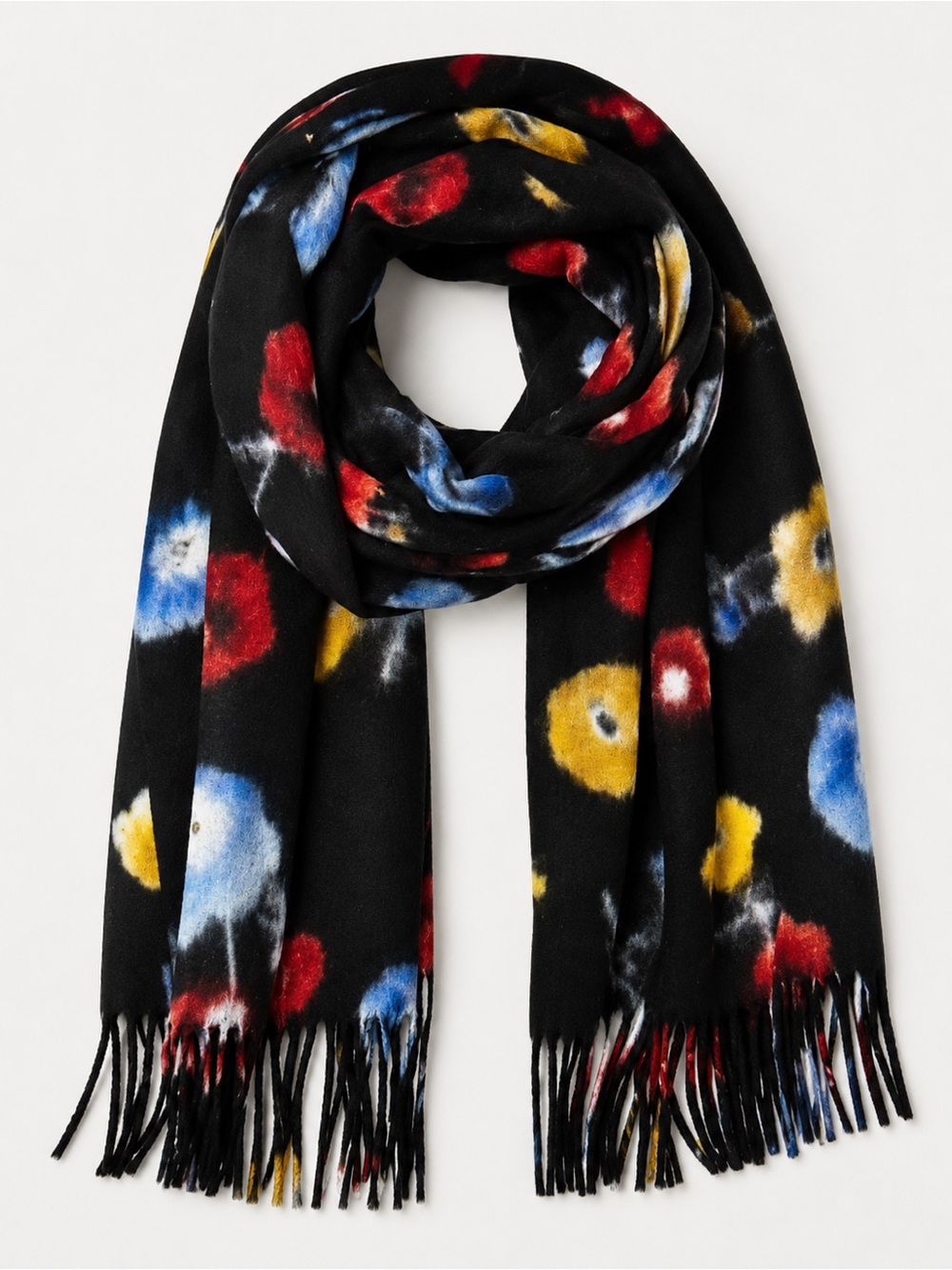 Floral Fringe Scarf by Madeline Love